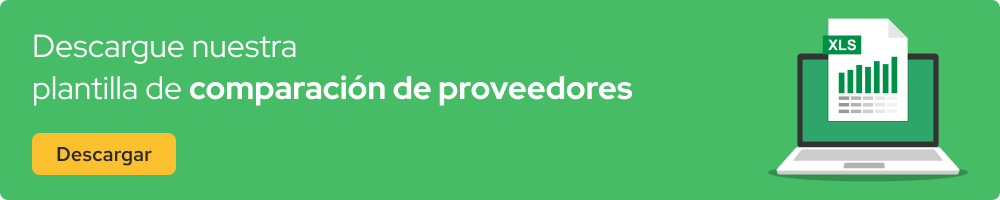 descargue nuestra plantilla de comparacion de proveedores