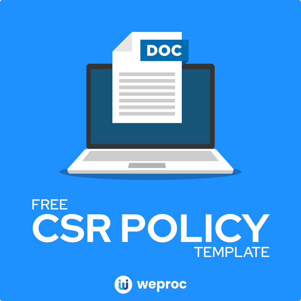 CSR Policy Template to Download for Free on Word