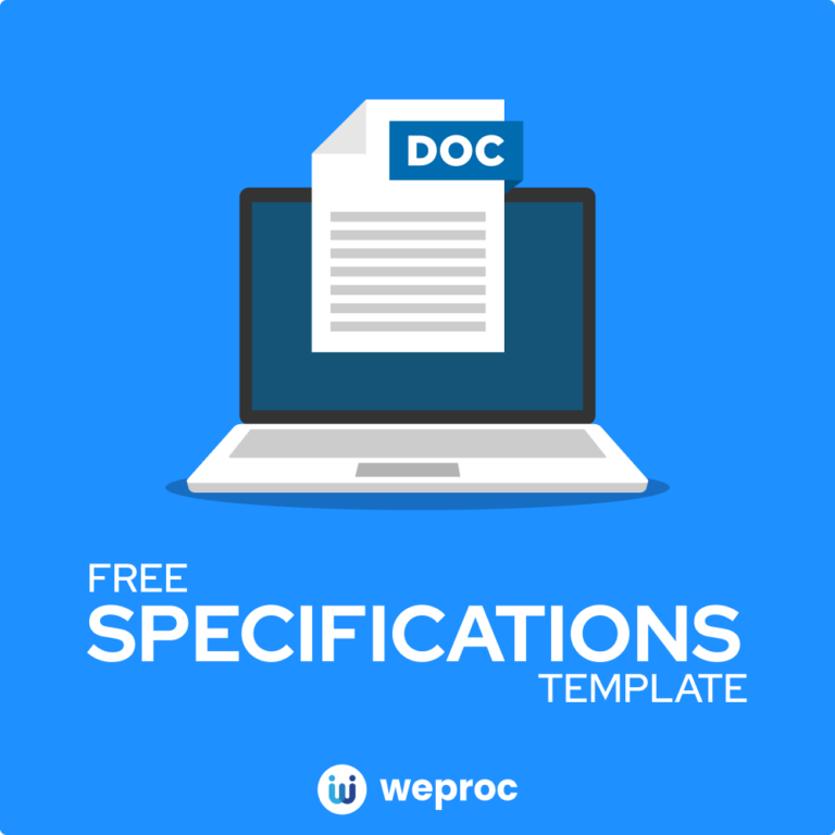 free technical specifications template