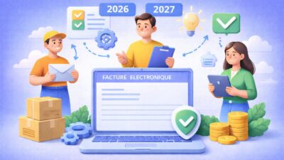 Illustration de l’accompagnement des fournisseurs vers la facturation électronique avec échanges structurés et conformité 2026–2027