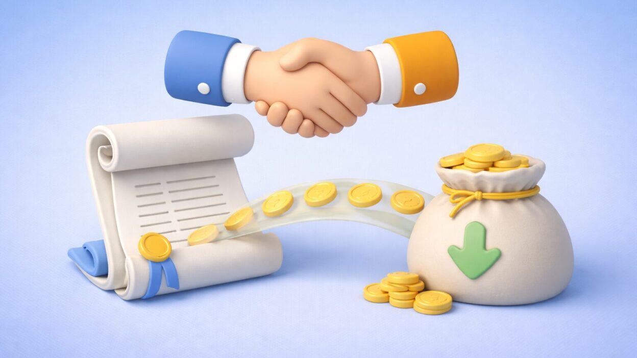 Illustration d’un accord contractuel en achats avec négociation et maîtrise des coûts financiers