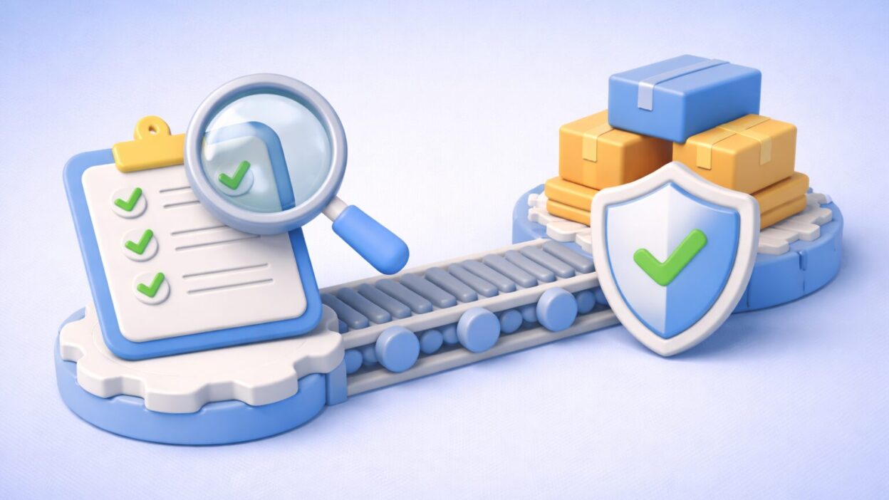 Illustration du contrôle et de la sécurisation des flux opérationnels avec validation des processus