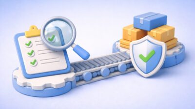 Illustration du contrôle et de la sécurisation des flux opérationnels avec validation des processus