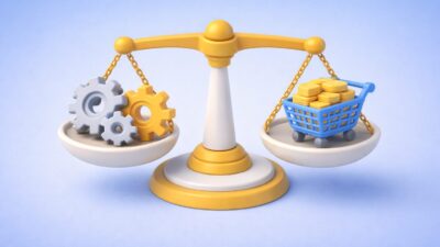 Illustration de l’équilibre entre optimisation des processus et performance financière dans les achats