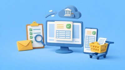 Illustration de la facturation électronique en France pour les PME et ETI, avec factures numériques, conformité 2026–2027 et automatisation des processus