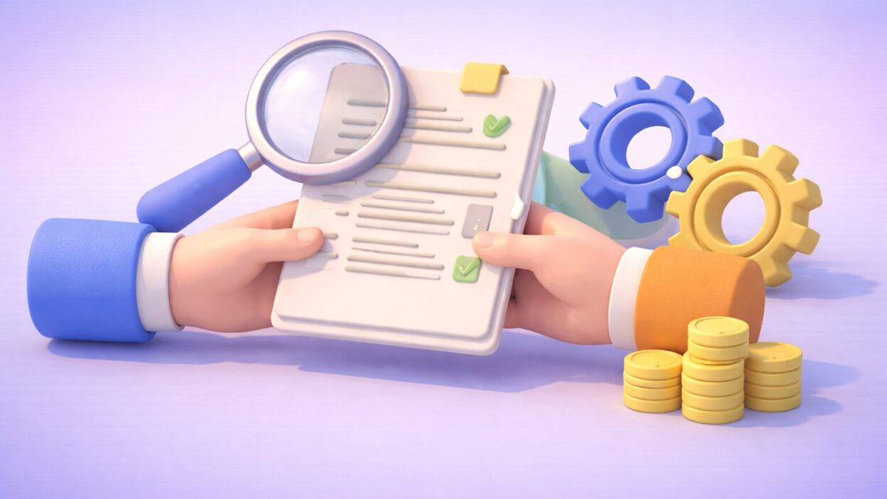 Illustration du contrôle et de la validation d’un bon de commande dans un processus achats structuré