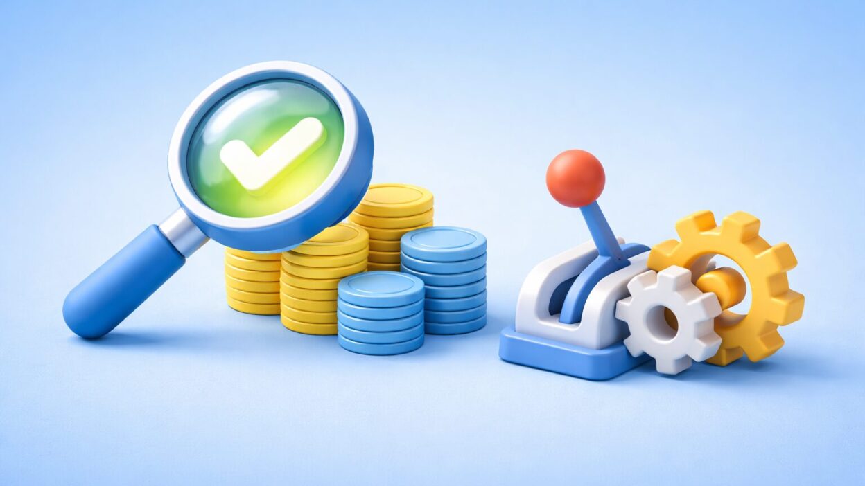 Illustration 3D de la visibilité des dépenses permettant le contrôle et l’optimisation des engagements financiers